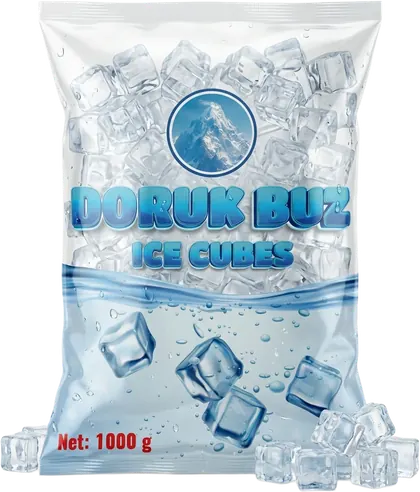 Doruk Buz 1 kg bag of ice cubes
